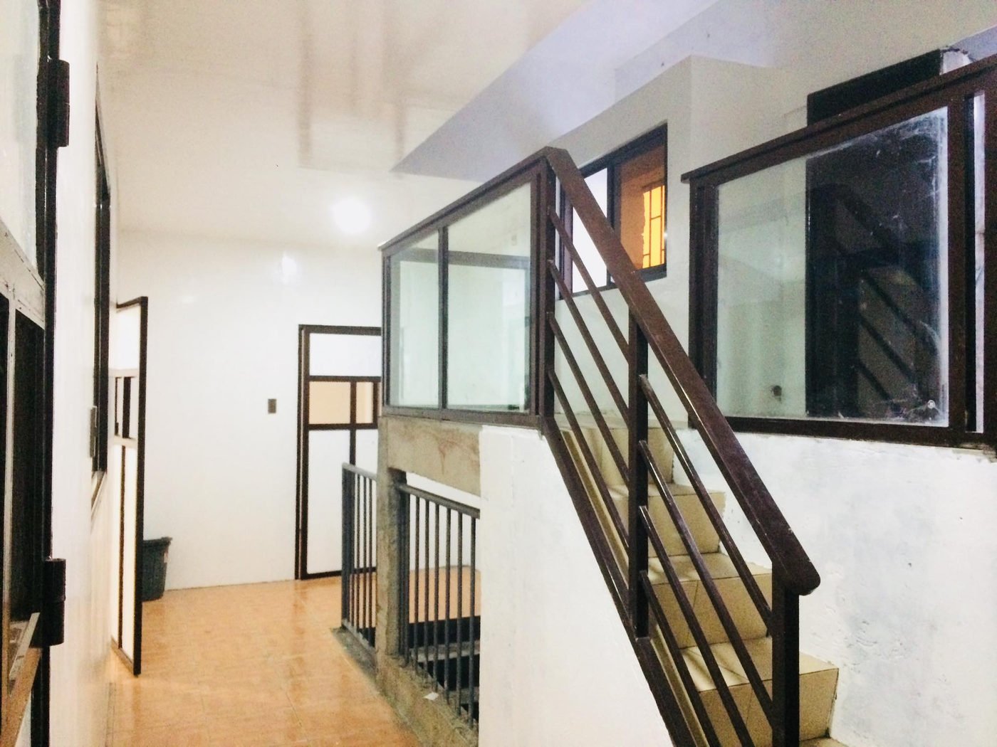 Stairwell and corridor inside the school building