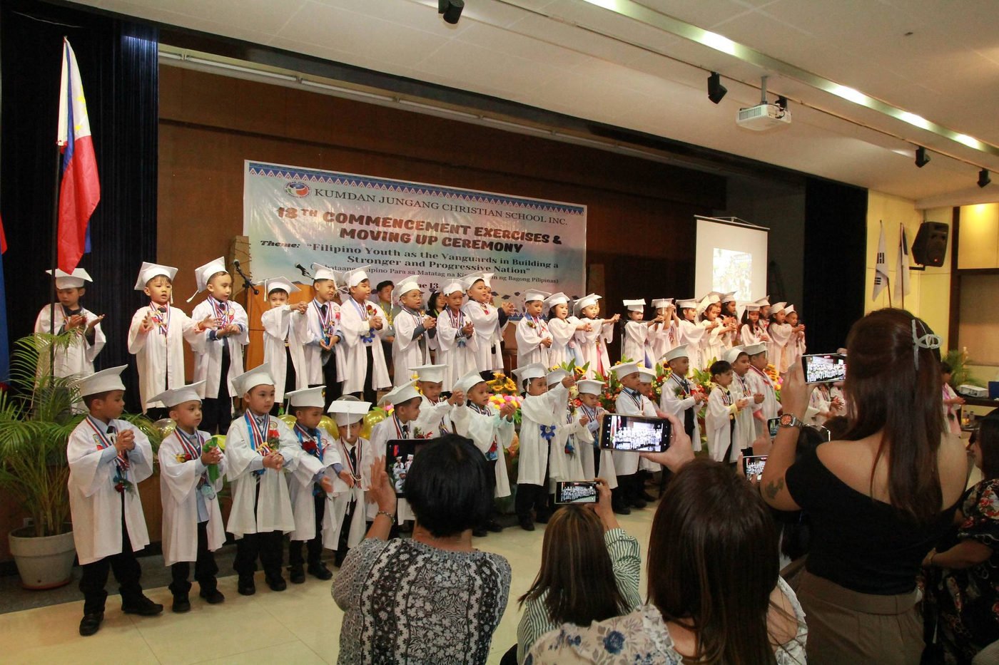 Graduation ceremony in progress