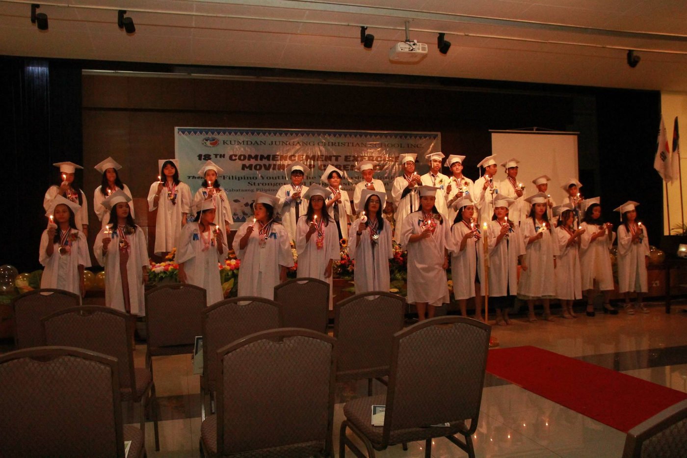 Graduates receiving their certificates